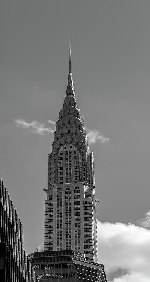 The Chrysler Building Bw Photograph