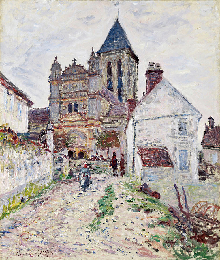 Claude Monet Painting - The Church at Vetheuil by Claude Monet
