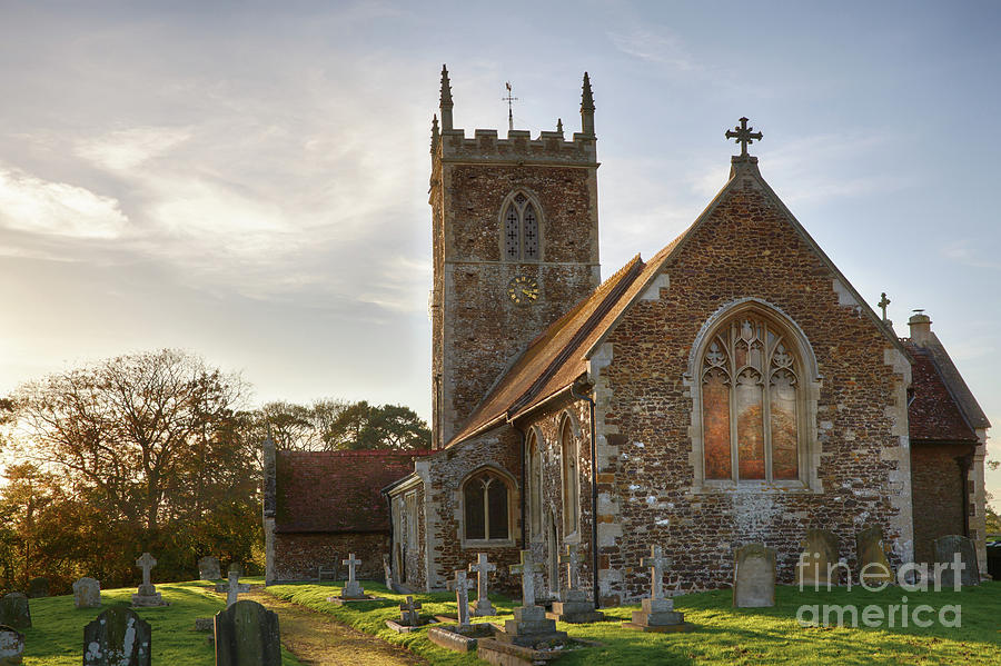 The church at West Newton, Sandringham, Norfolk, UK Photograph by Simon Bratt