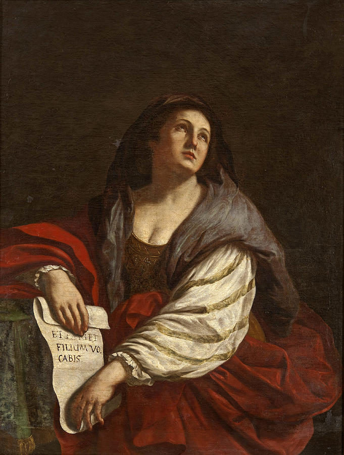 The Cimmerian Sibyl Painting by After Guercino