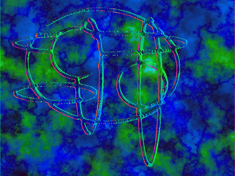 Blue Green Digital Art - The Circle of Life in Blue and Green by Art Speakman