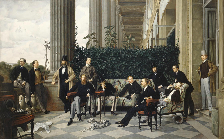 The Circle of the Rue Royale Painting by James Tissot