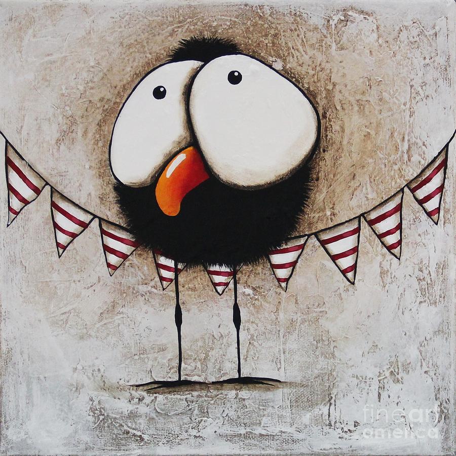 The Circus Crow one Painting by Lucia Stewart