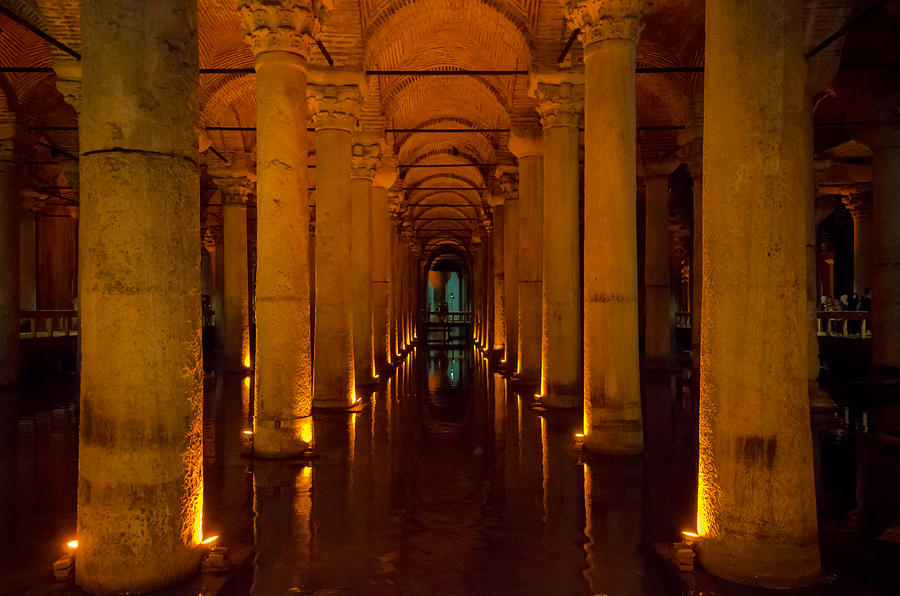 The Cistern Under Istanbul Photograph by Anthony Doudt