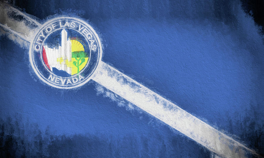 The City Flag of Las Vegas Digital Art by JC Findley