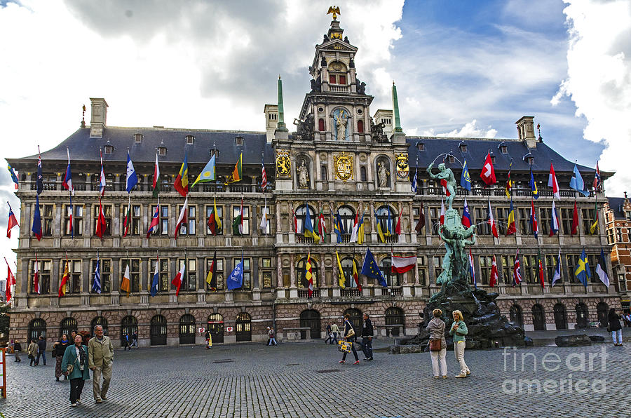 The City Hall of Antwerp Photograph by Pravine Chester