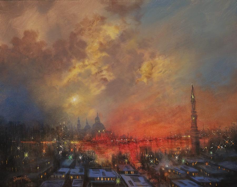 The City In The Sea Painting by Tom Shropshire