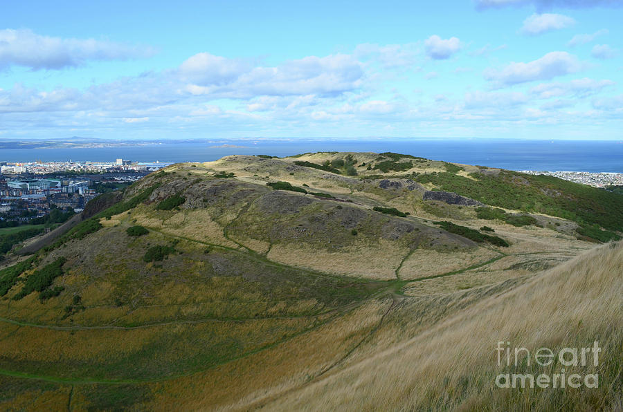 The City of Edinburgh in the Distance from Arthurs Seat Photograph by DejaVu Designs