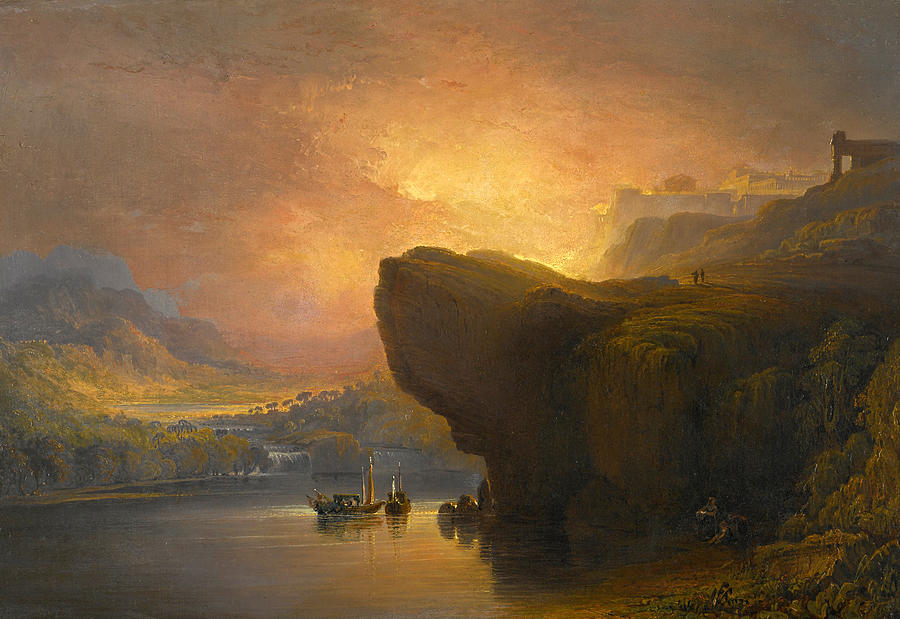 The City of God and the Waters of Life Painting by John Martin
