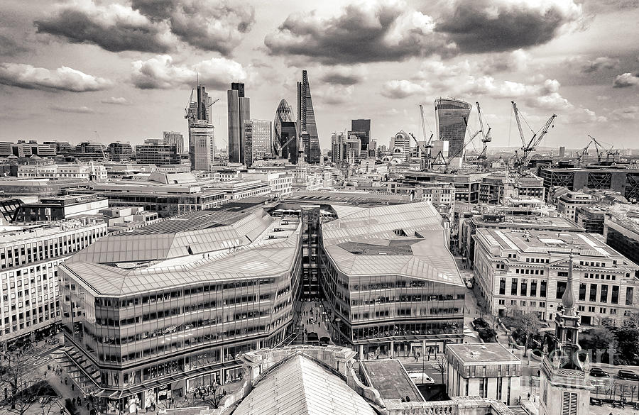 The City Of London Bw Photograph