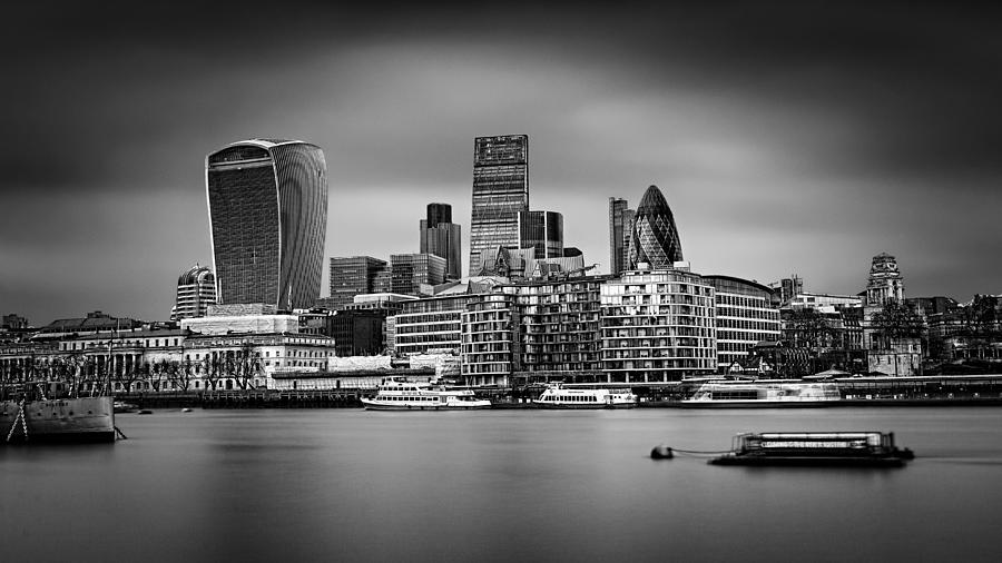 The City Of London Mono Photograph