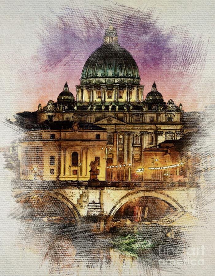 The City of Rome Painting by Esoterica Art Agency - Fine Art America