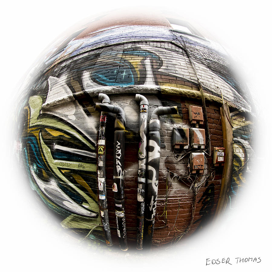 City Photograph - The City - Painted Earth Collection by Edser Thomas