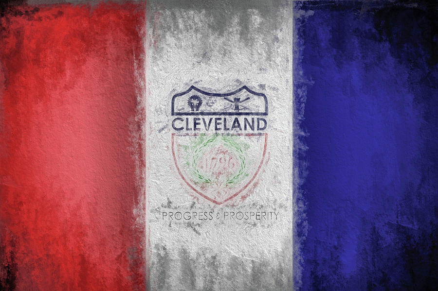 The Cleveland City Flag Digital Art by JC Findley