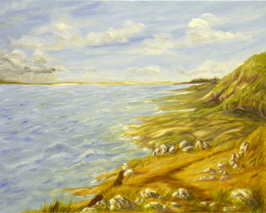 The Cliffs Painting by Ida Eriksen