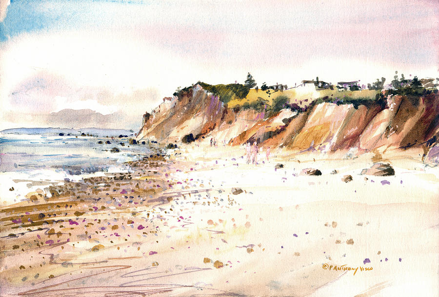 The Cliffs of Aquinnah Painting by P Anthony Visco