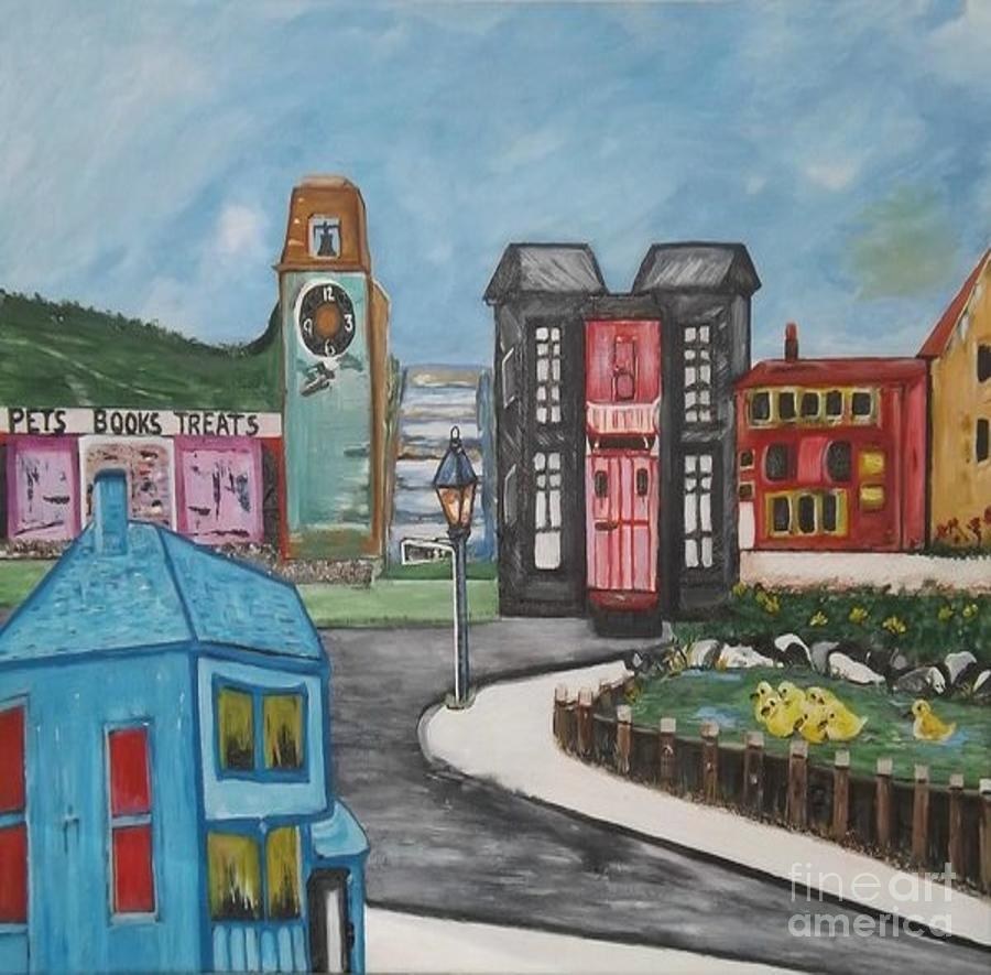 The Clock Tower Painting by Denise Morgan