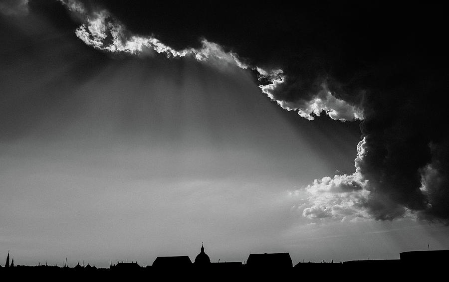 The cloud above Copenhagen Photograph by Bo Nielsen
