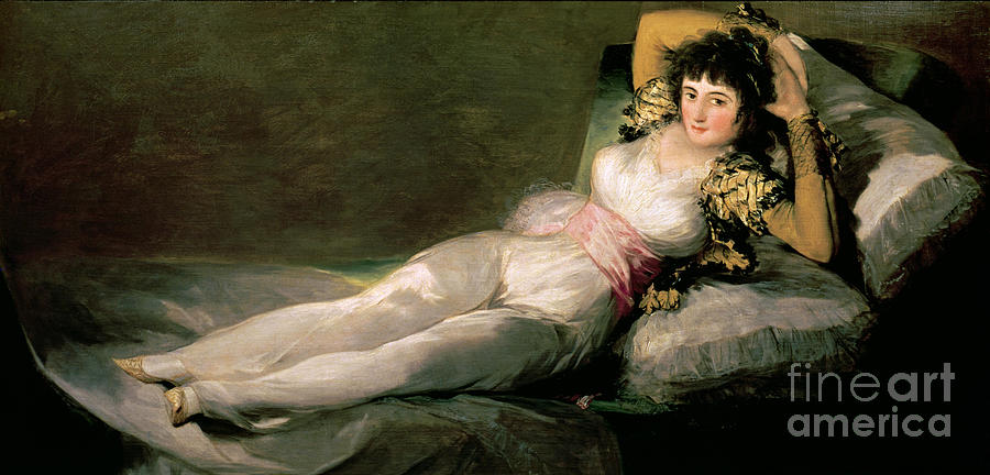 The Clothed Maja Painting by Goya