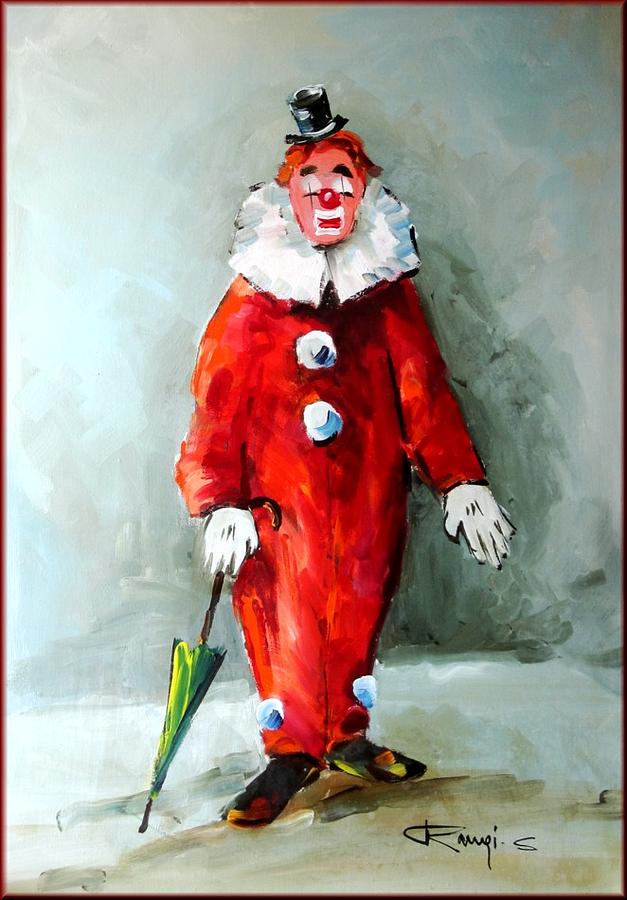 Still Life Painting - The clown by Rangi Sergio 