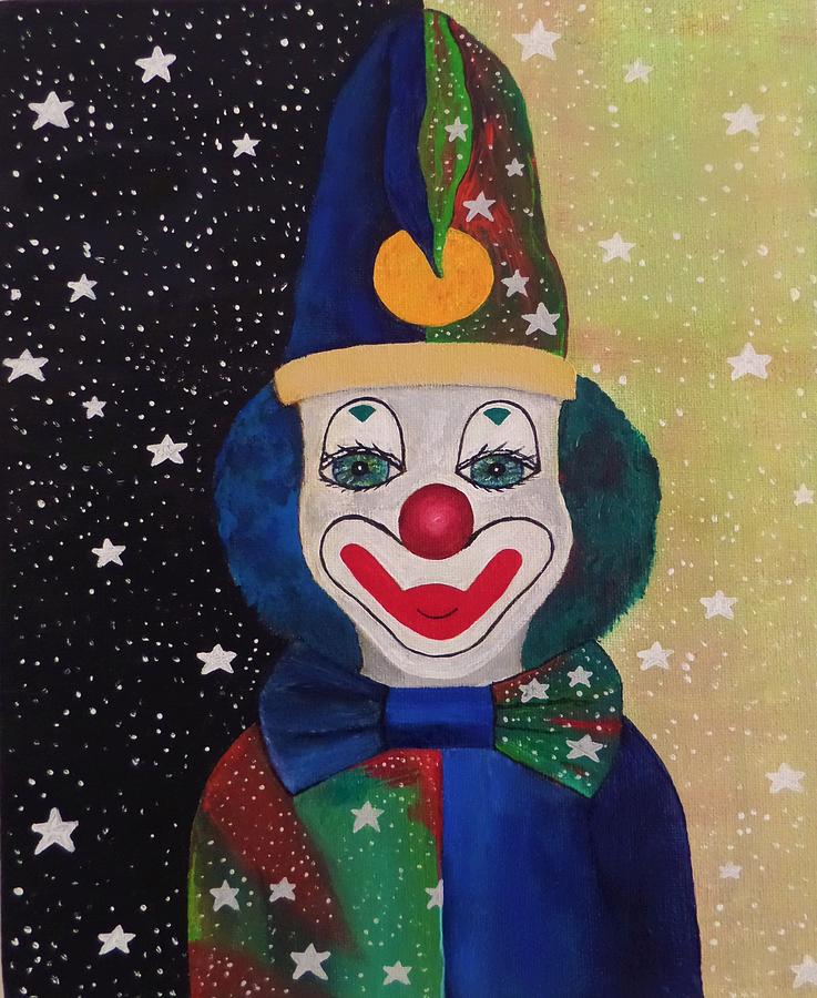 The Clown Painting by Yolanda Caporn