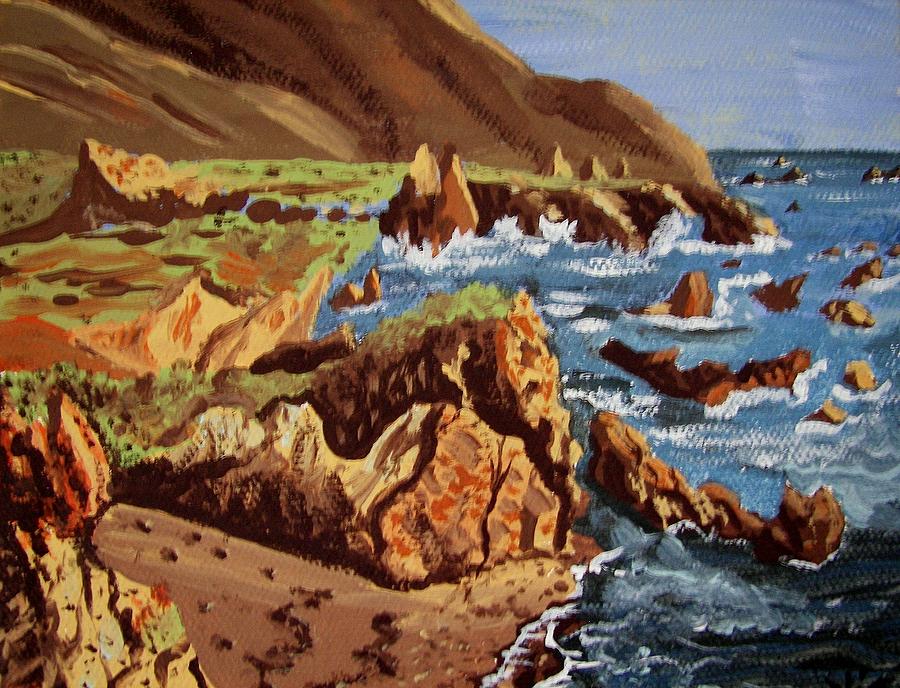The Coast Painting by Judy Via-Wolff