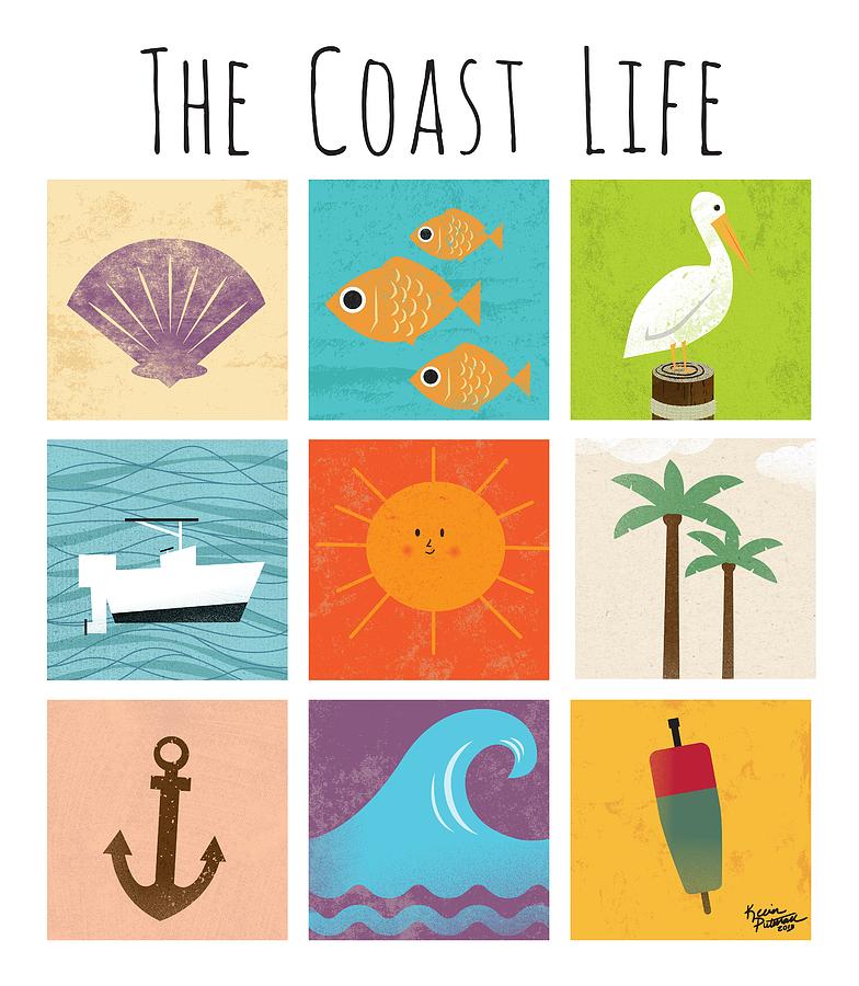 The Coast Life Digital Art by Kevin Putman
