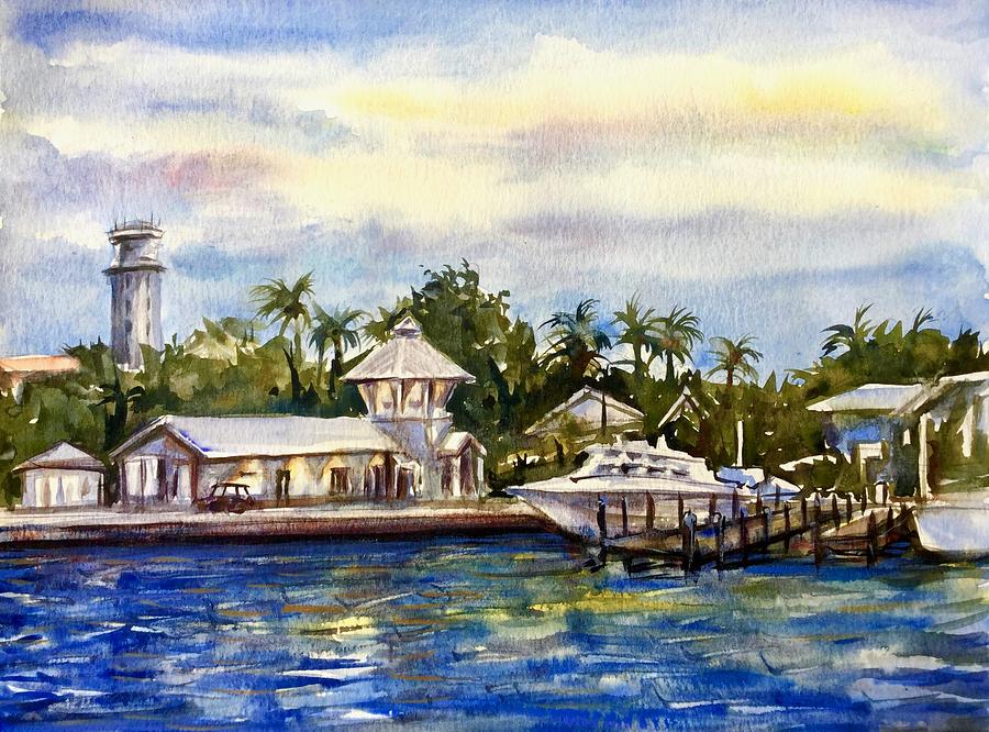 The coast of Nassau Painting by Katerina Kovatcheva