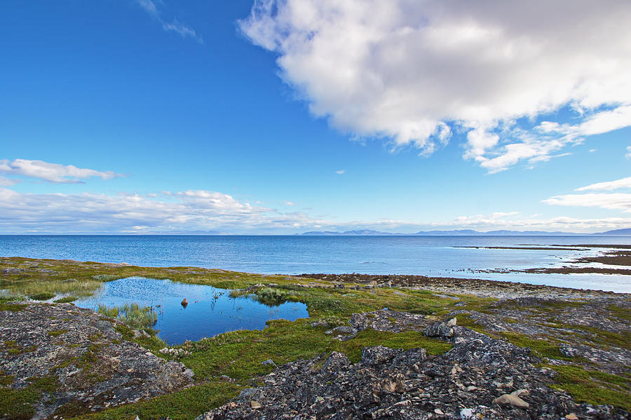The coast of Varangerfjorden near  Ekkeroy in arctic Norway Photograph by Ulrich Kunst And Bettina Scheidulin
