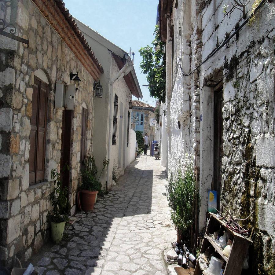 The Cobbled Back Streets Surrounding Old Marmaris Photograph by Taiche Acrylic Art