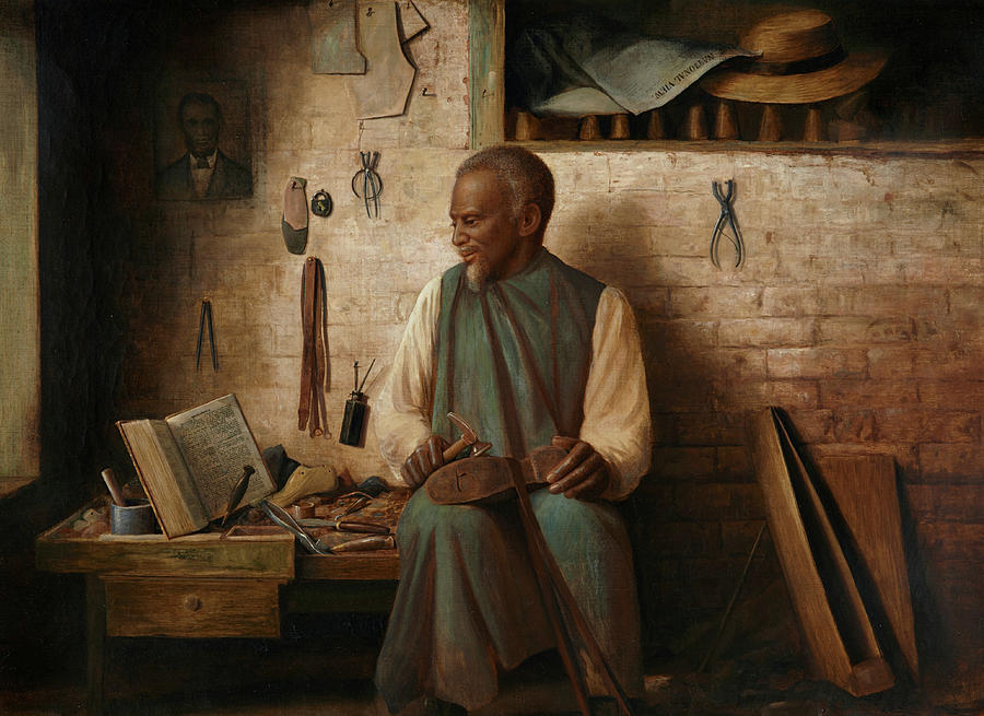 Boot Painting - The Cobbler by Richard La Barre Goodwin