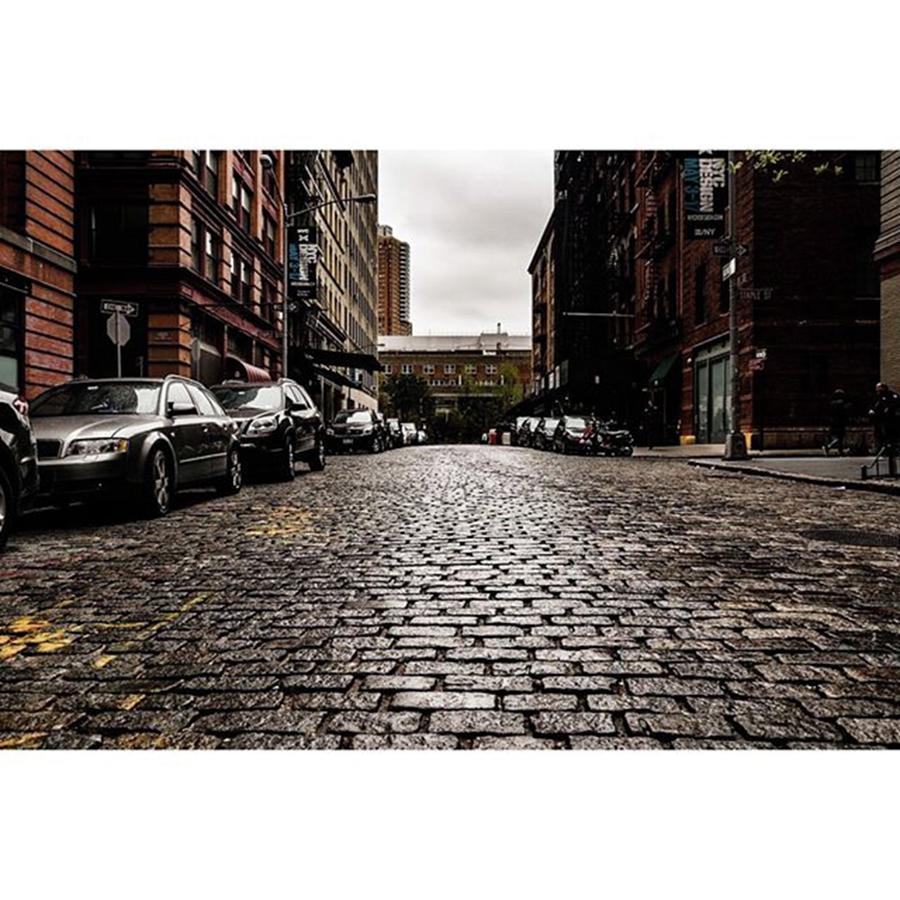 New York City Photograph - The Cobblestones Look Great After It by AJS Photography