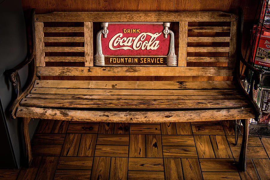 The Coke Bench Photograph by Paul LeSage