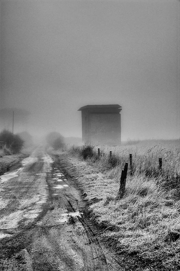 Bunker Photograph - The Cold Command. WW2 artillery observation tower on a cold frosty winters morning Bawdsey Suffolk by Lee Thornberry
