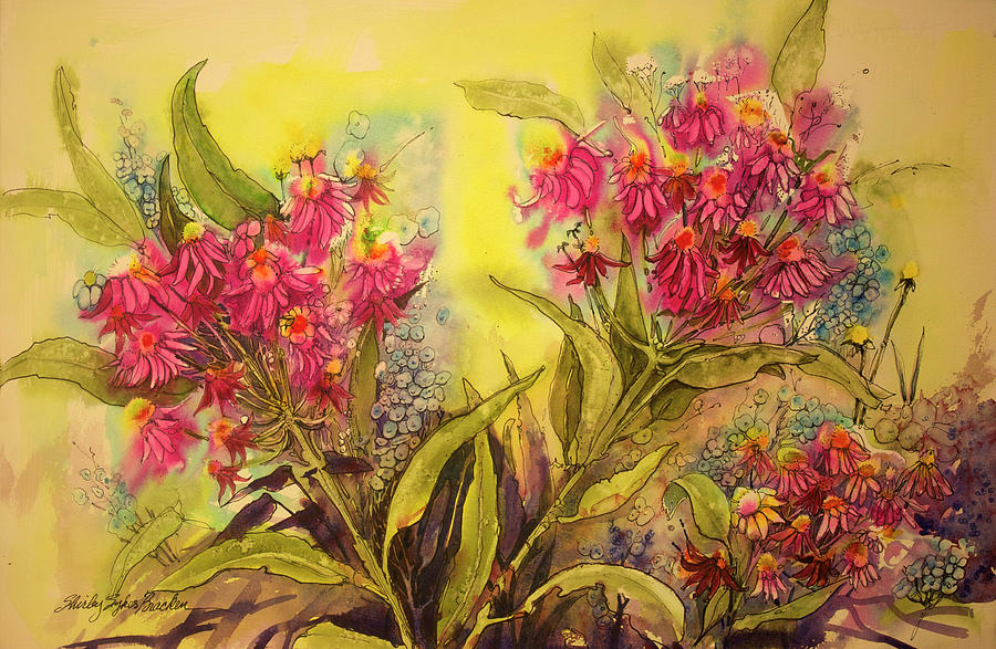 Flower Painting - The Color of Flowers by Shirley Sykes Bracken