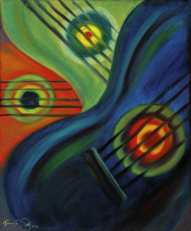 Abstract Painting - The Color of Music by Tammie S Dodge