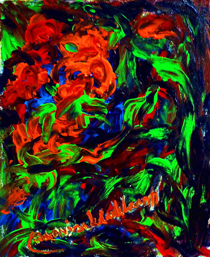 The color of my love world. Painting by Wanvisa Klawklean