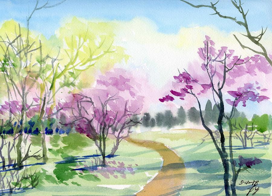 The Color Of Spring Painting by Ping Yan