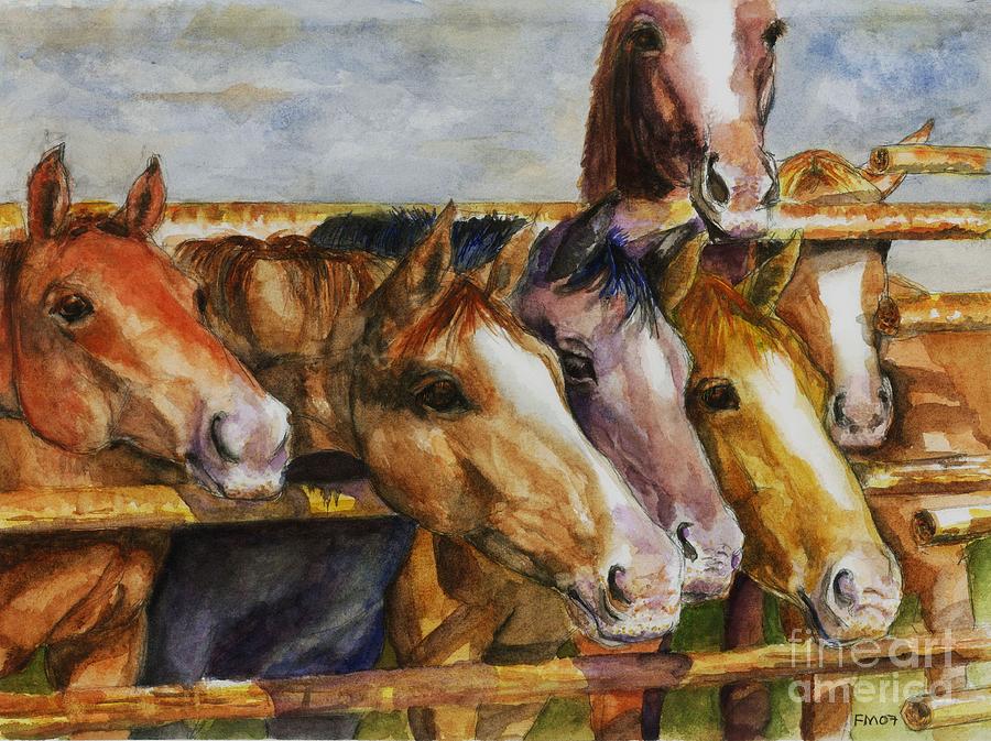 The Colorado Horse Rescue Painting by Frances Marino