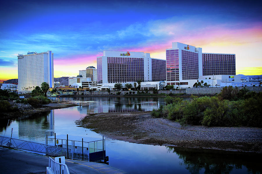 The Colorado River At Sunset, Laughlin, Nevada Photograph by Henry Binerfa