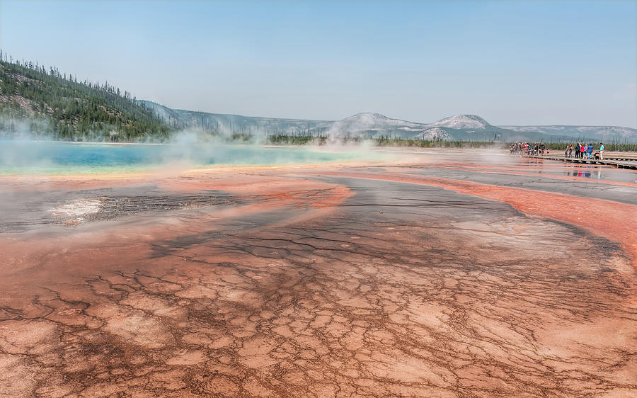 The Colorful Grand Prismatic Spring Photograph by John M Bailey