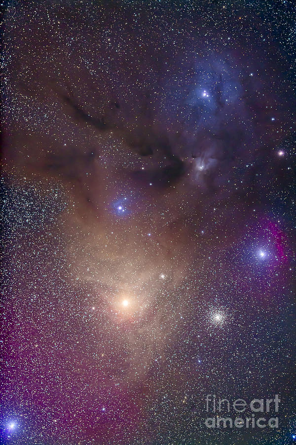 Space Photograph - The Colorful Region Around Antares by Alan Dyer