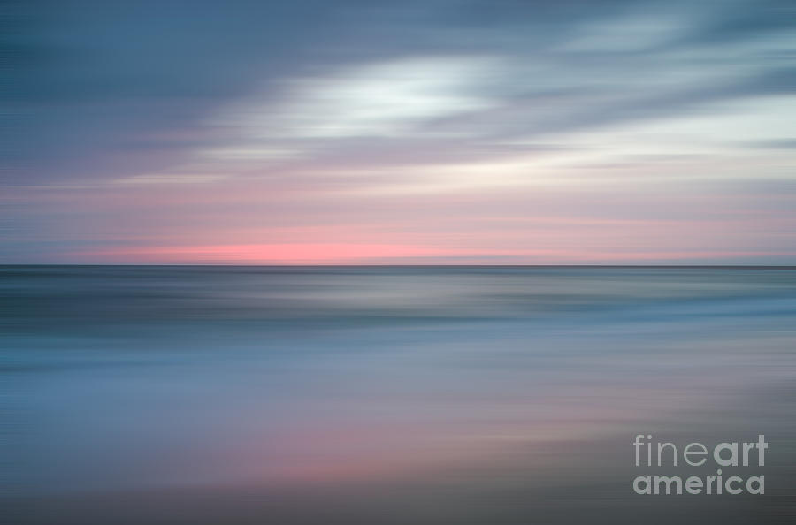 The Colors of Evening on the Beach Landscape Photograph Photograph by PIPA Fine Art - Simply Solid
