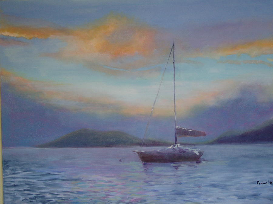 Tortola Painting - The colors of Paradise by Fiona Dinali