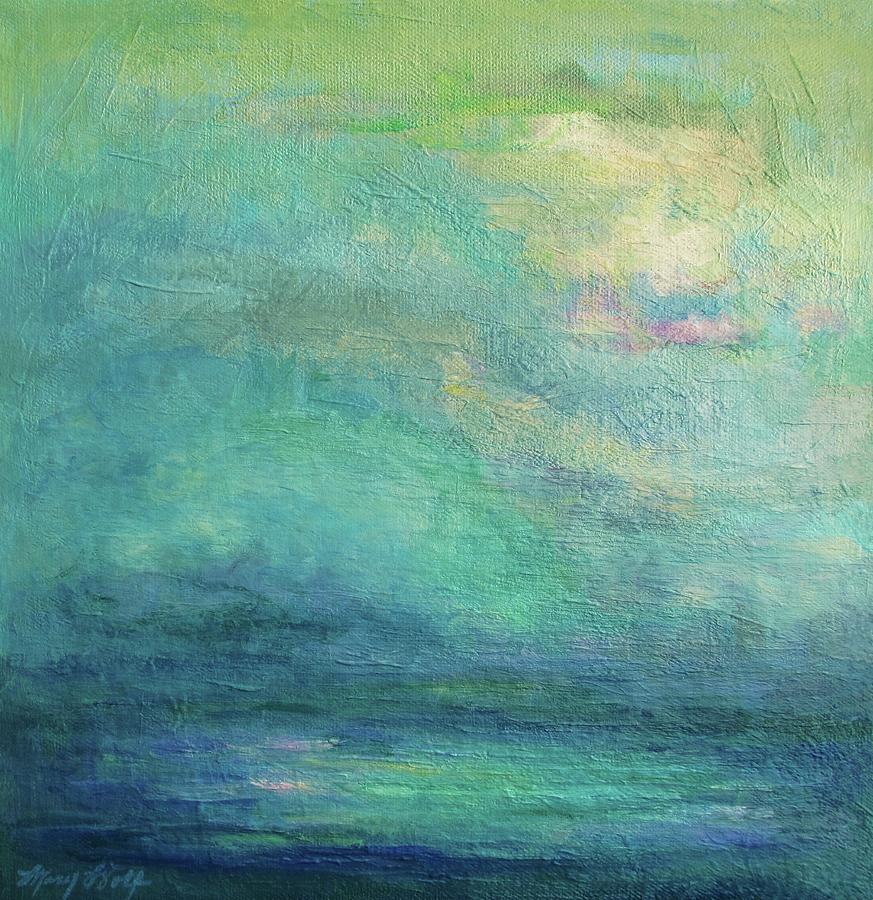 The Colors of Sea and Sky Painting by Mary Wolf