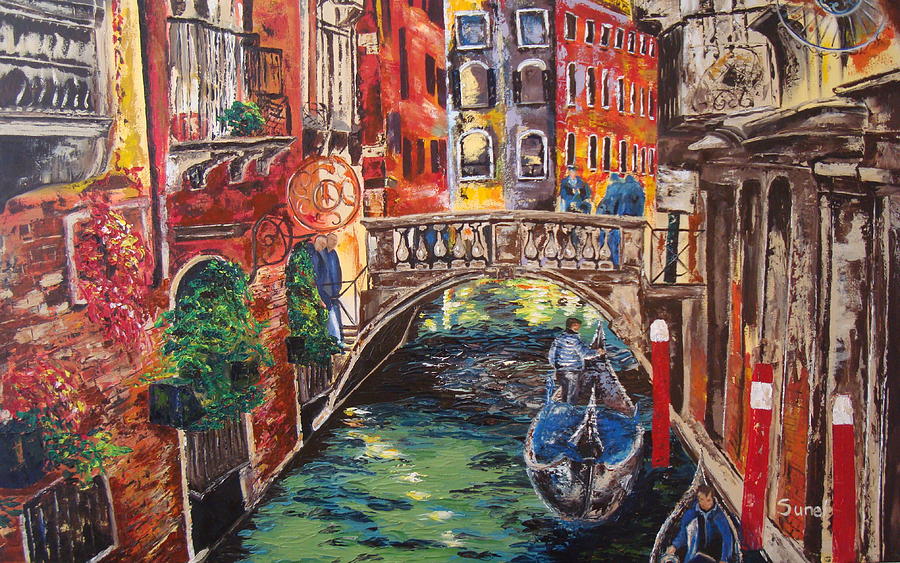 The colors of Venice Painting by Sunel De Lange