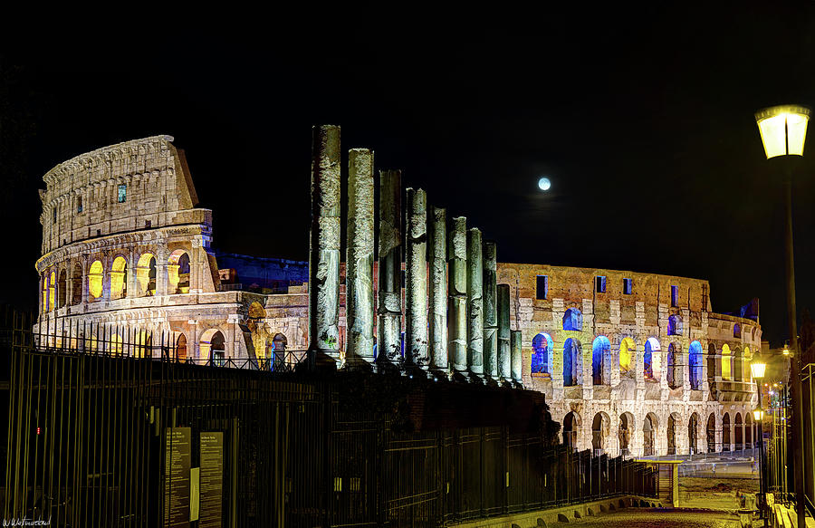 The Colosseum at Night Photograph by Weston Westmoreland