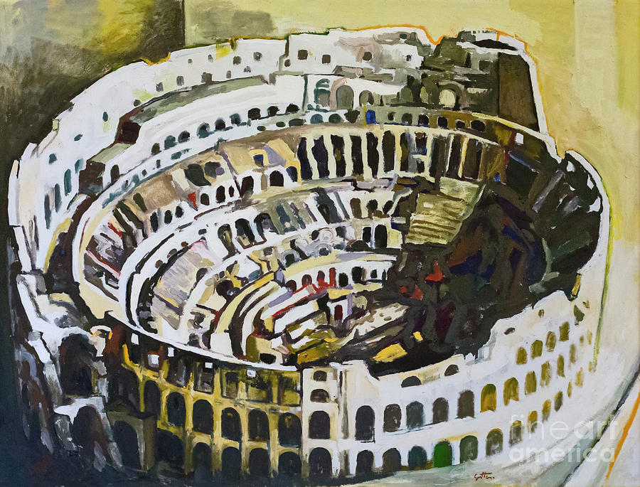 Guttuso Photograph - The colosseum  by Renato Guttuso by Roberto Morgenthaler