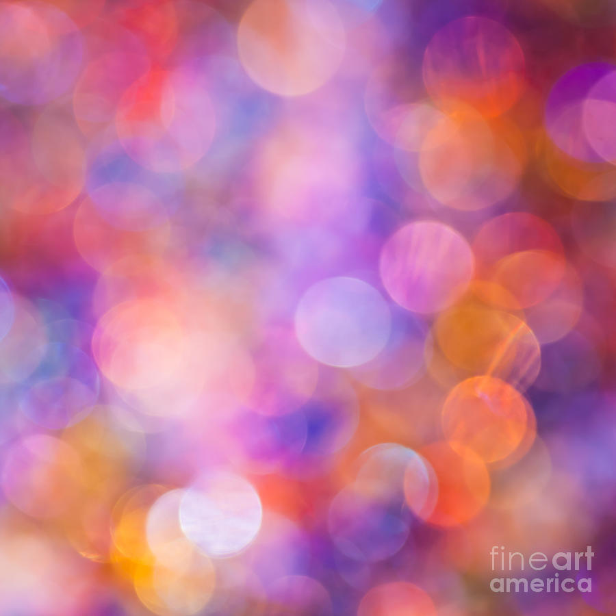 Abstract Photograph - The Colour of Happiness by Jan Bickerton