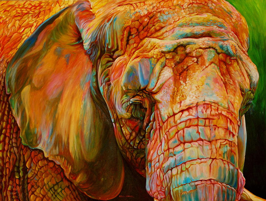 Animal Painting - The Colours of Africa by Kelly McNeil